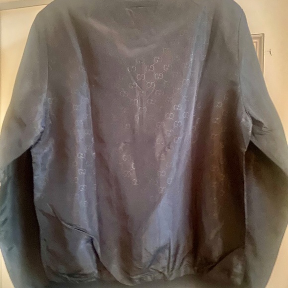 Black All-Over G Print Gucci Nylon Jacket. - Picture 9 of 9